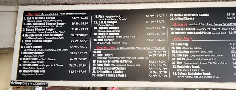 Menu Airways Hamburger - 23