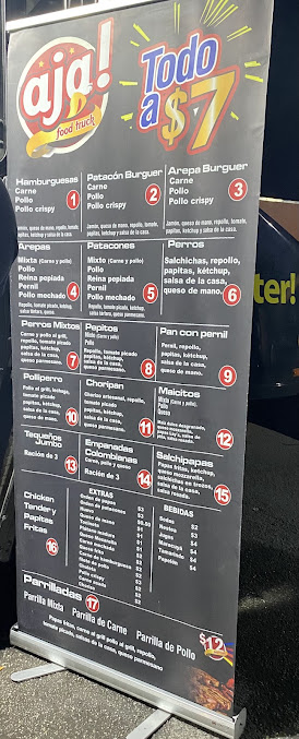 Menu Aja Food Truck Kendall - 23