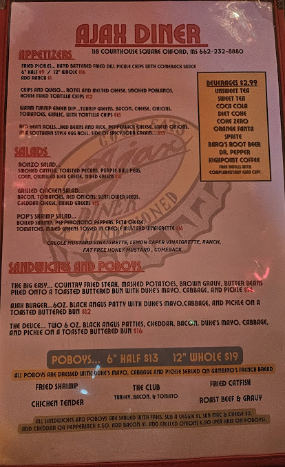 Menu Ajax Diner - 20