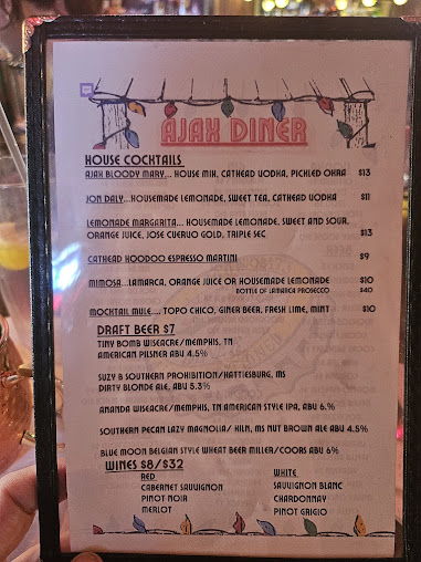 Menu Ajax Diner - 24