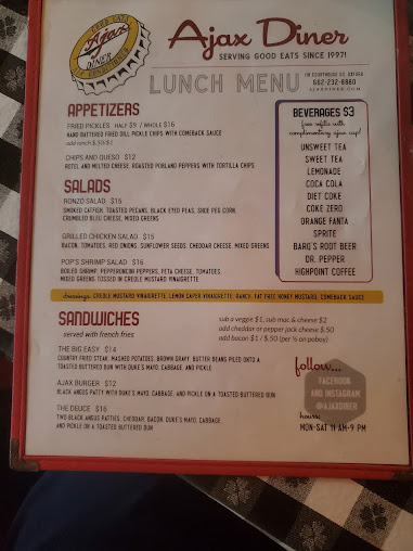 Menu Ajax Diner - 25