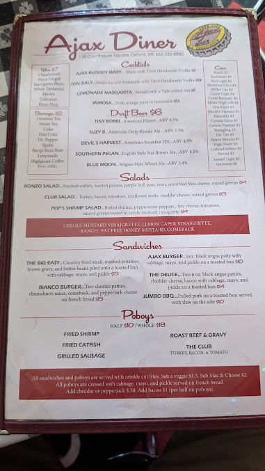 Menu Ajax Diner - 28