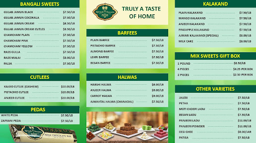 Menu Ajwaah Sweets - 22