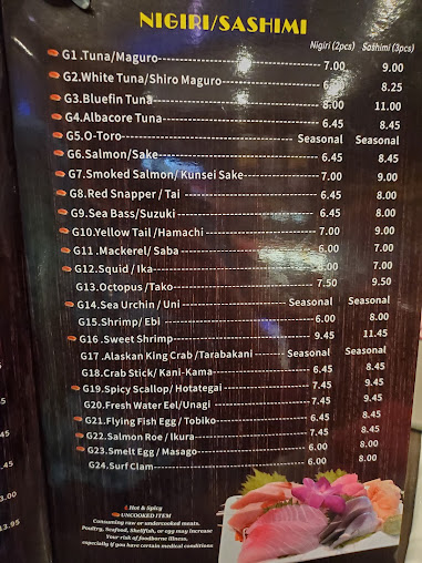 Menu Akashi - 24