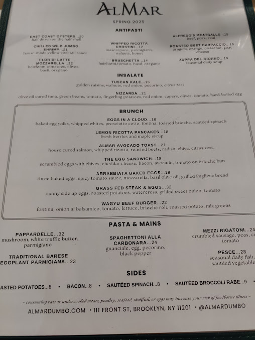 Menu Almar - 24
