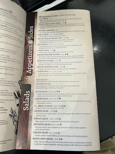 Menu Amatos Wood Fired Pizza Marion - 18