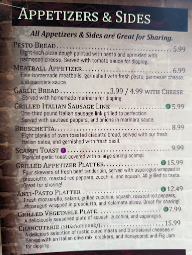 Menu Amatos Wood Fired Pizza Marion - 22