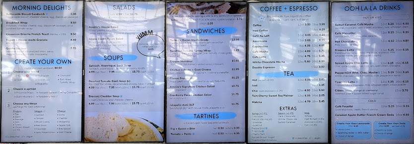 Menu Amélie's Uptown | French Bakery & Cafe - 25