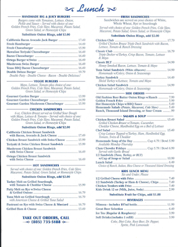 Menu American Host Restaurant - 21