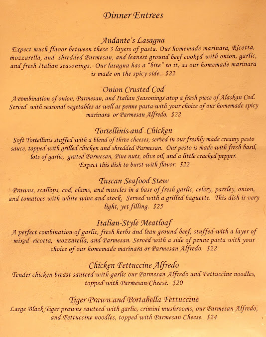 Menu Andante - 23