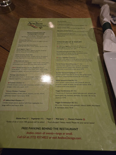 Menu Andie's Restaurant - 22