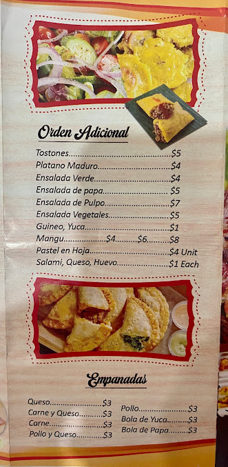 Menu Angel's Latin Restaurant Ii - 22