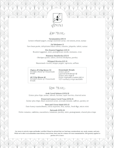 Menu Anixi Mediterranean Vegan Restaurant - 21