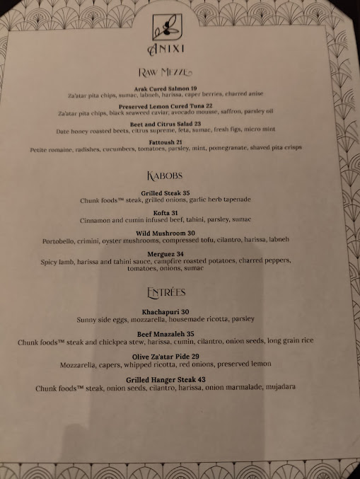 Menu Anixi Mediterranean Vegan Restaurant - 23