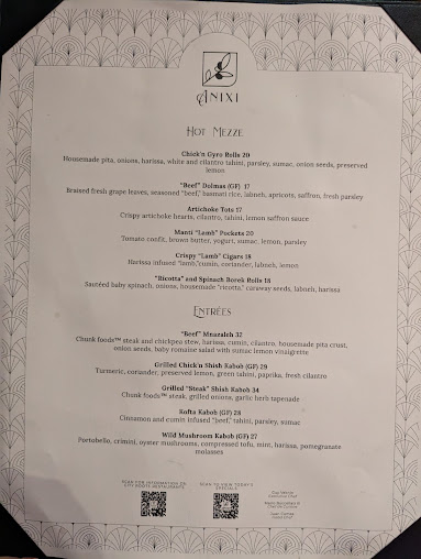 Menu Anixi Mediterranean Vegan Restaurant - 27