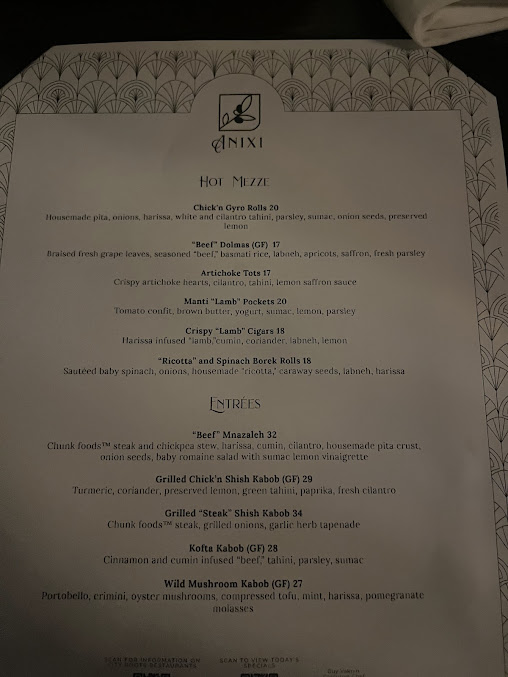 Menu Anixi Mediterranean Vegan Restaurant - 29