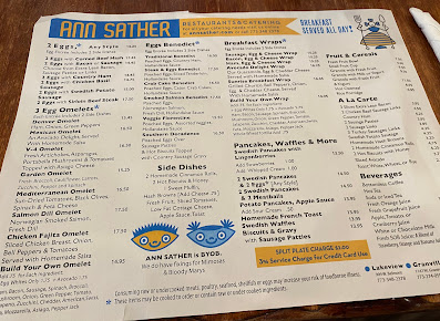 Menu Ann Sather Restaurant - 20