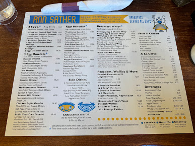 Menu Ann Sather Restaurant - 23