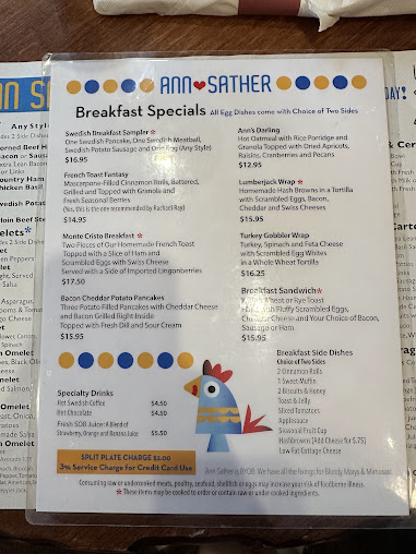 Menu Ann Sather Restaurant - 25