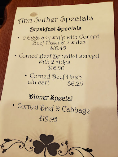 Menu Ann Sather Restaurant - 27