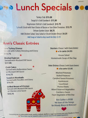 Menu Ann Sather Restaurant - 29