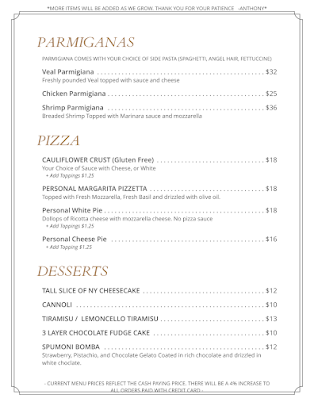 Menu Anthony's La Piazza Prime - 23