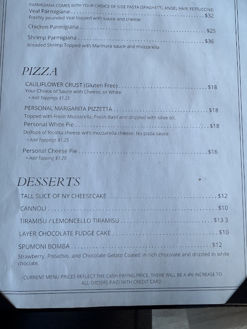 Menu Anthony's La Piazza Prime - 25
