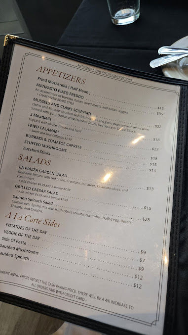 Menu Anthony's La Piazza Prime - 28