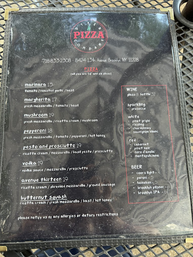 Menu Apizza: Dyker Pizza Company - 21