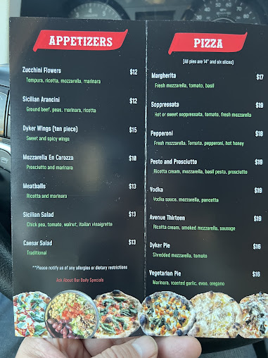 Menu Apizza: Dyker Pizza Company - 22