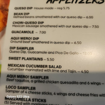 Menu Aqui Mero Mexican Restaurant - 24