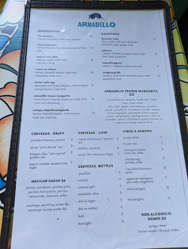 Menu Armadillo - 20