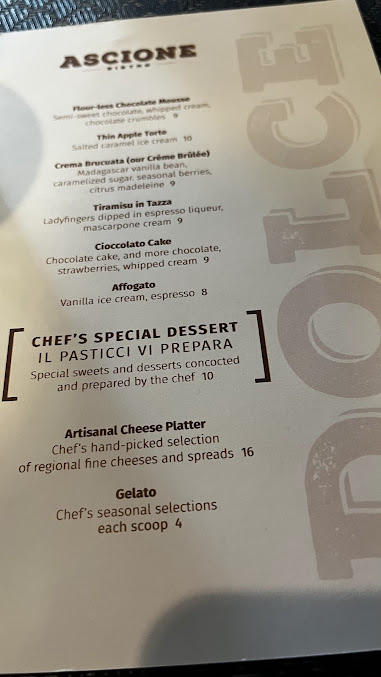 Menu Ascione Bistro Hyde Park - 25