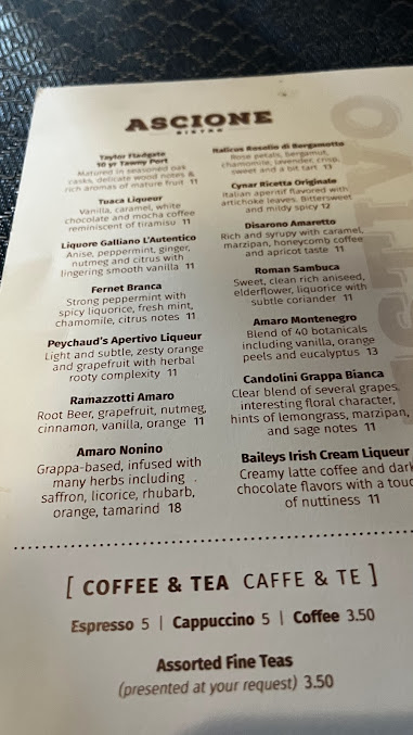 Menu Ascione Bistro Hyde Park - 28