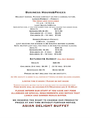 Menu Asian Delight Buffet - 20
