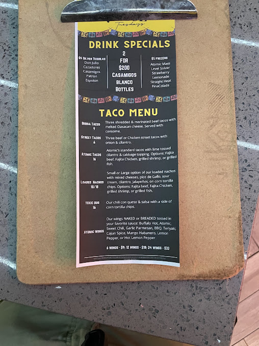 Menu Atomic Bottle - 21