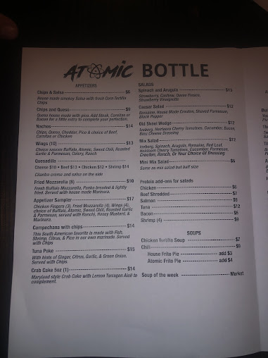 Menu Atomic Bottle - 26