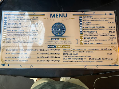 Menu Azul Tacos And Beer - 28