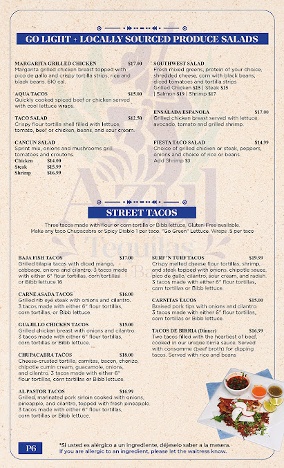 Menu Azul Tequilas Mexican Bar & Grill - 23