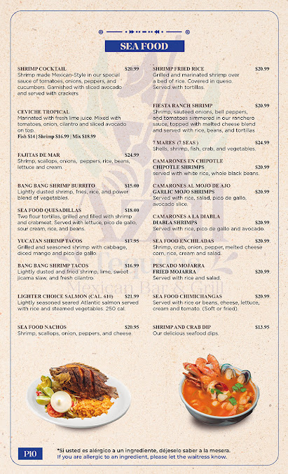 Menu Azul Tequilas Mexican Bar & Grill - 26