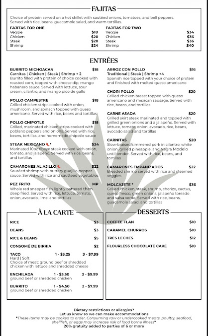 Menu Azul Tequileria & Cocina - 21