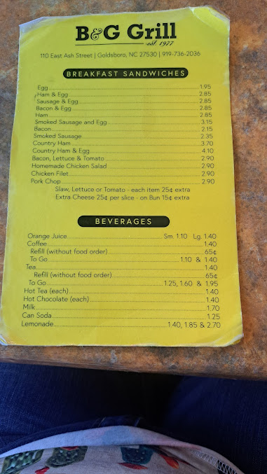 Menu B & G Grill - 29