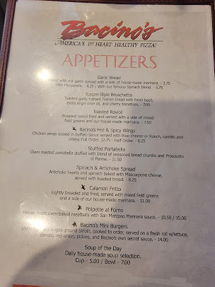 Menu Bacino's - 20
