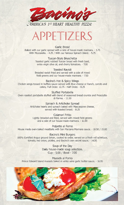 Menu Bacino's - 21