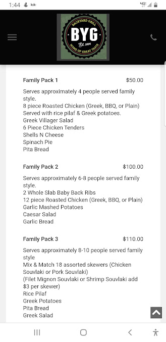 Menu Backyard Grill - 23