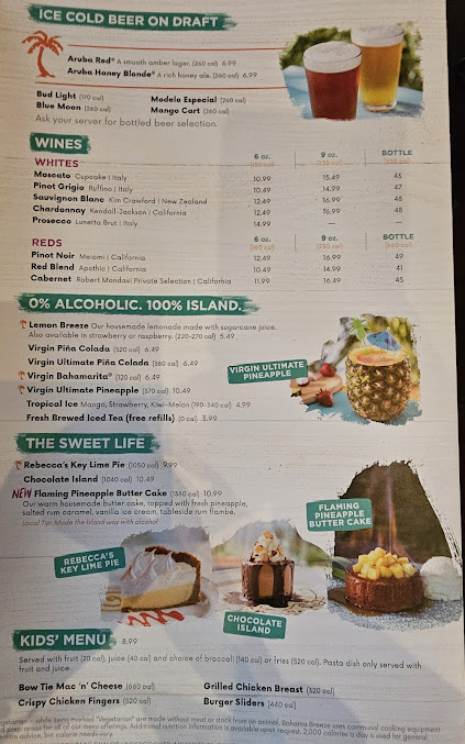 Menu Bahama Breeze - 23