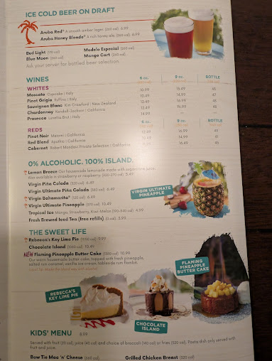 Menu Bahama Breeze - 27