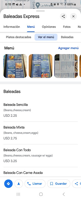 Menu Baleadas Express - 25