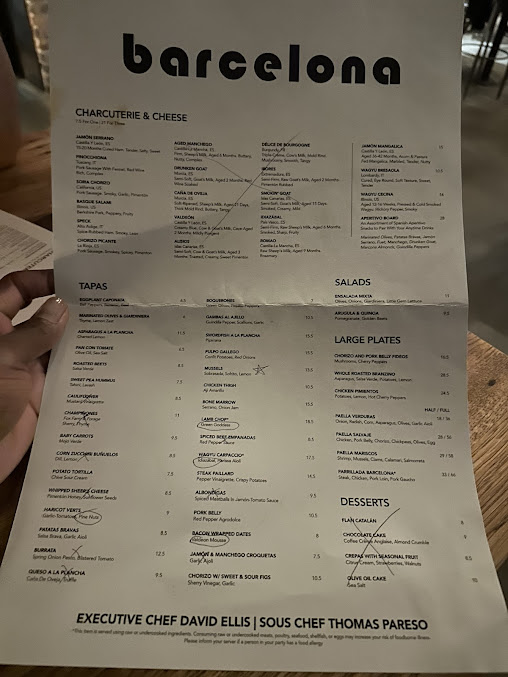 Menu Barcelona Wine Bar - 20