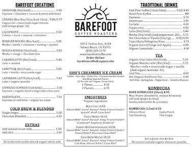 Menu Barefoot Coffee Roasters - 20